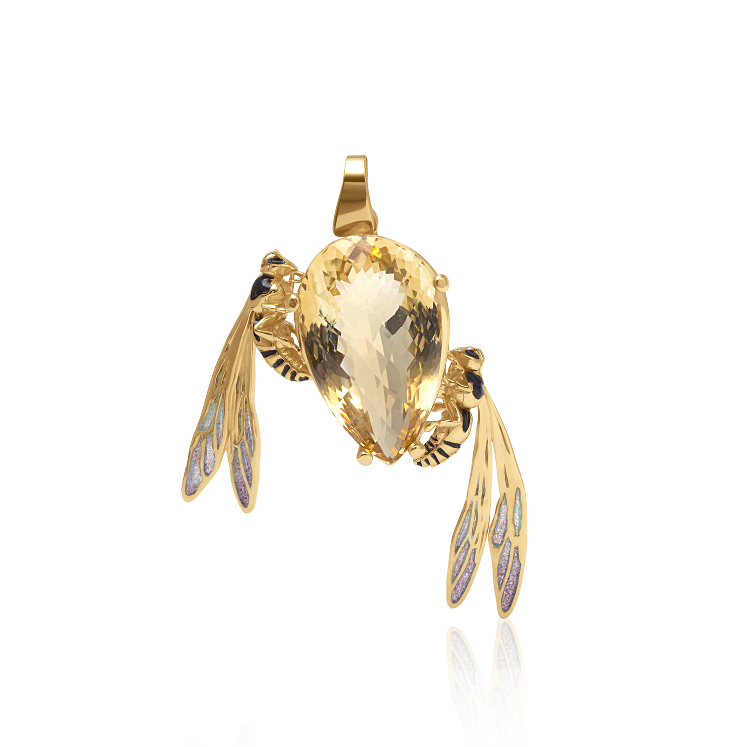 colgante avispa con citerine