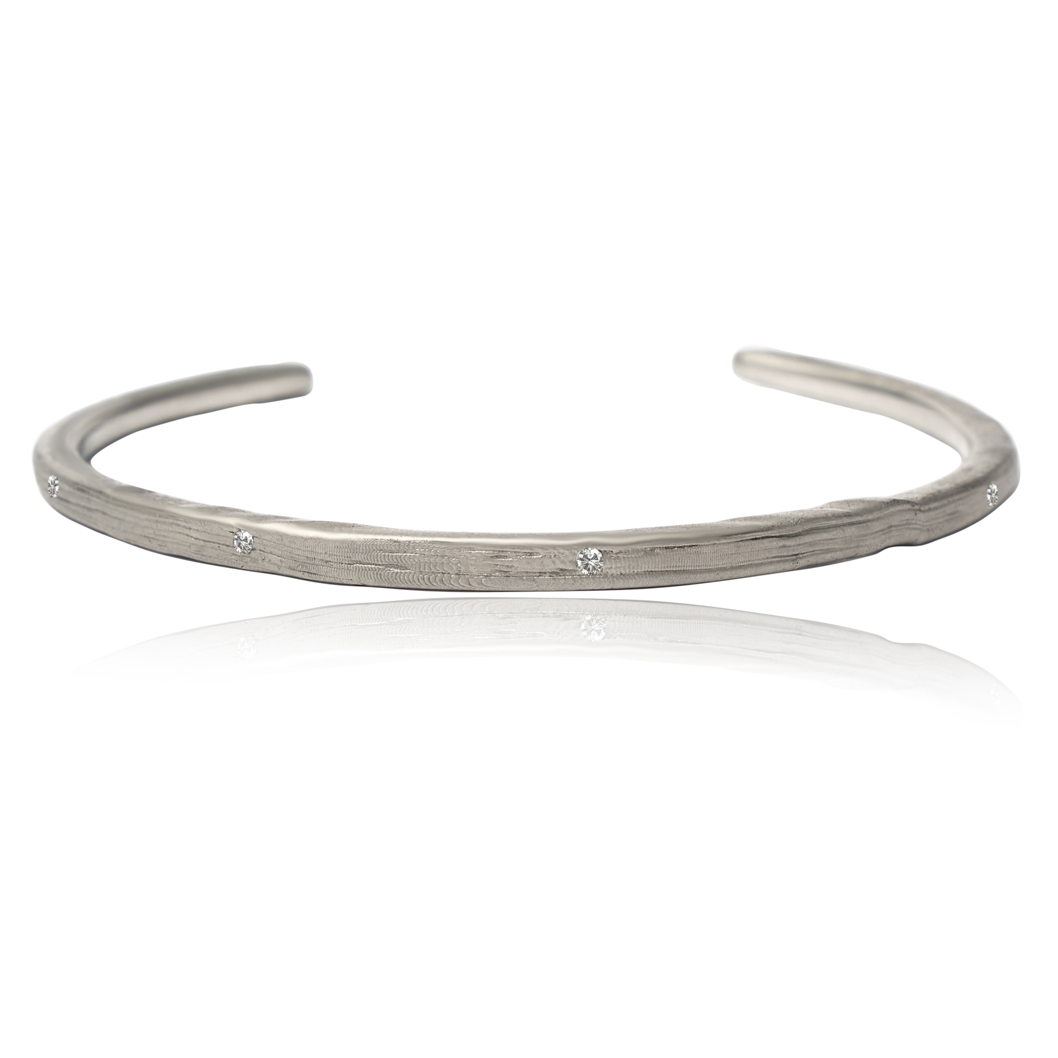 Pulsera de plata con diamantes