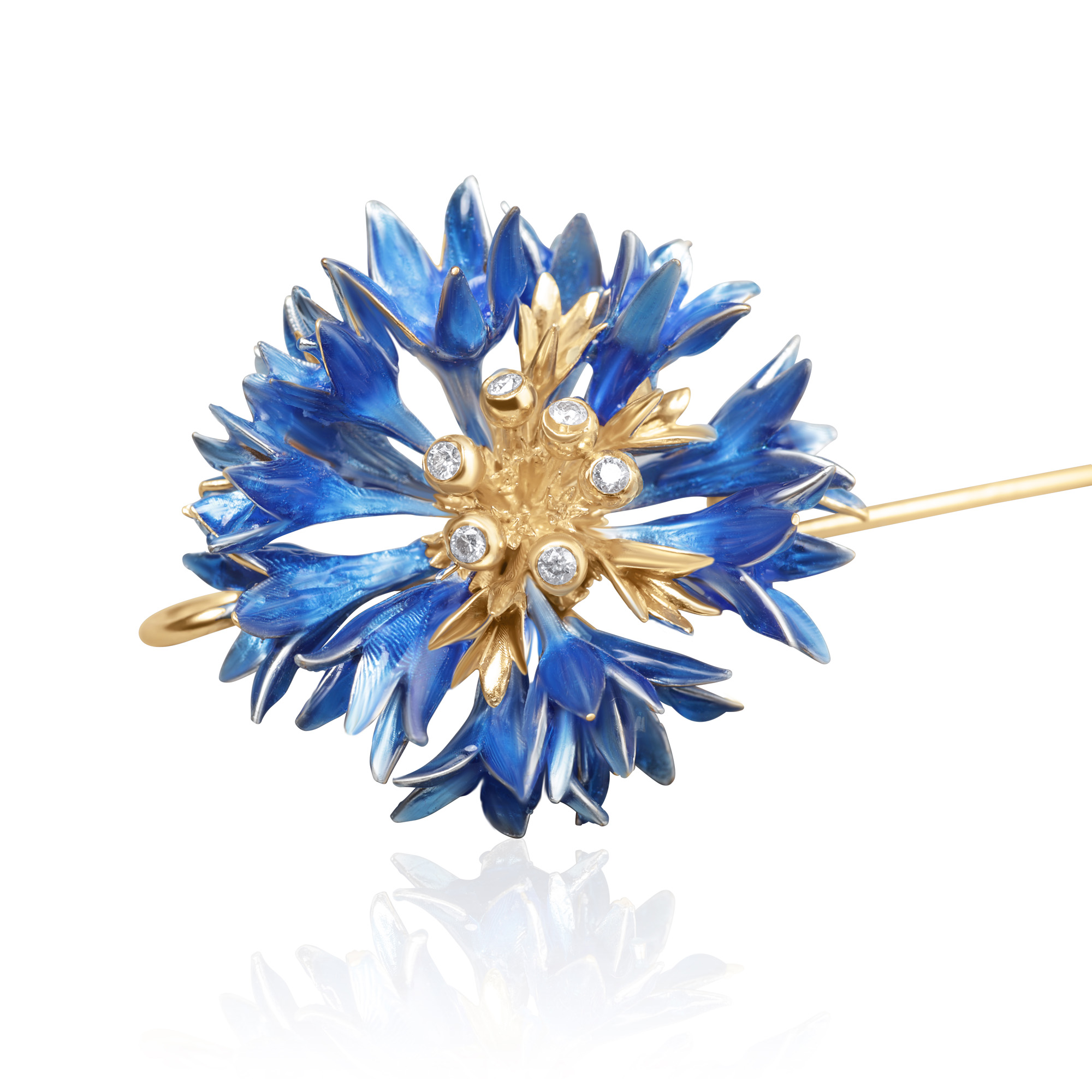 pendientes flores con esmaltes