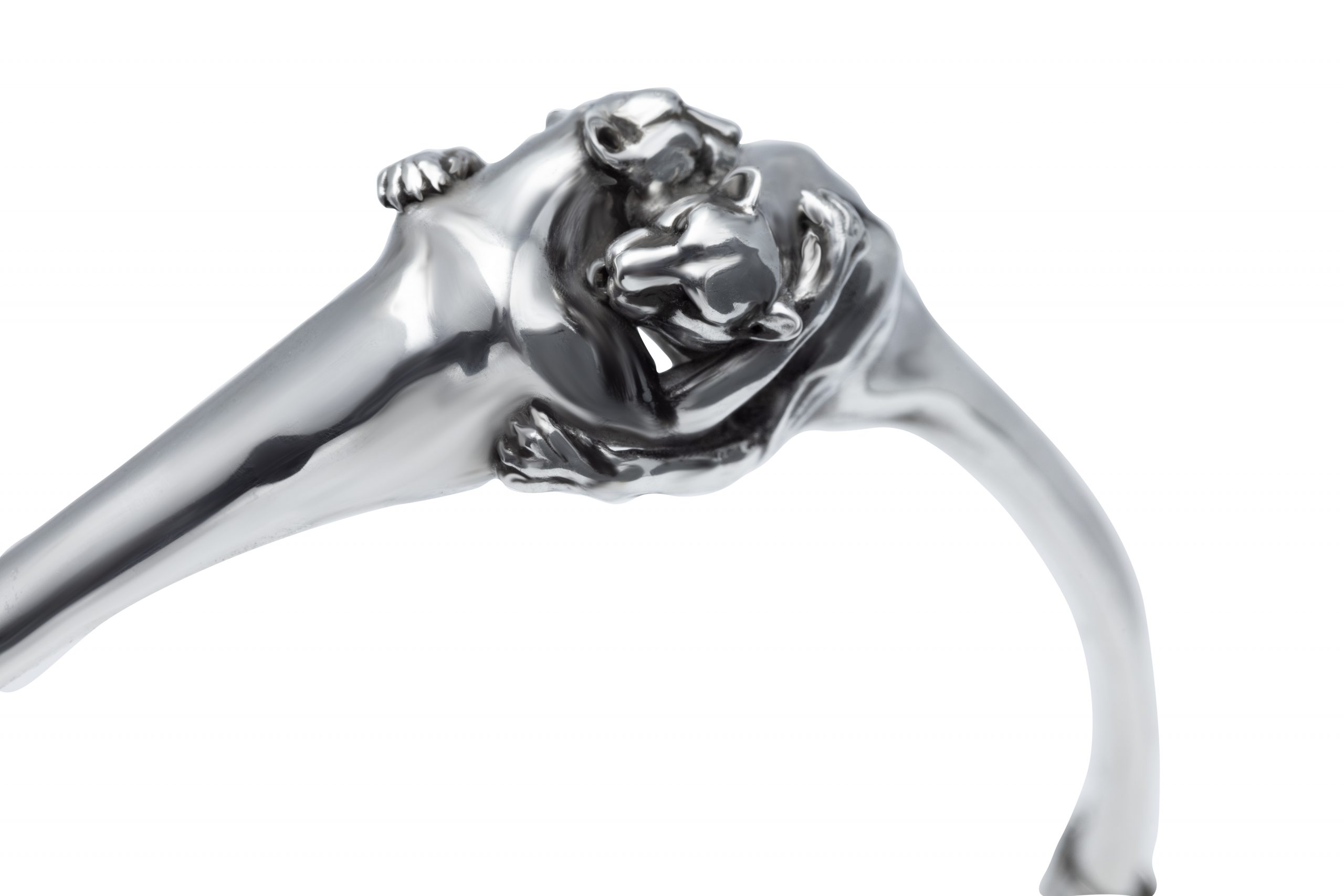 Pulsera de plata con leopardos - Imagen 2